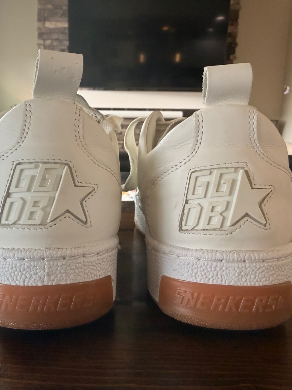 Golden Goose Yeah Sneakers White Leather Star Low Top Size 37 US 6.5 7 - Picture 5 of 9